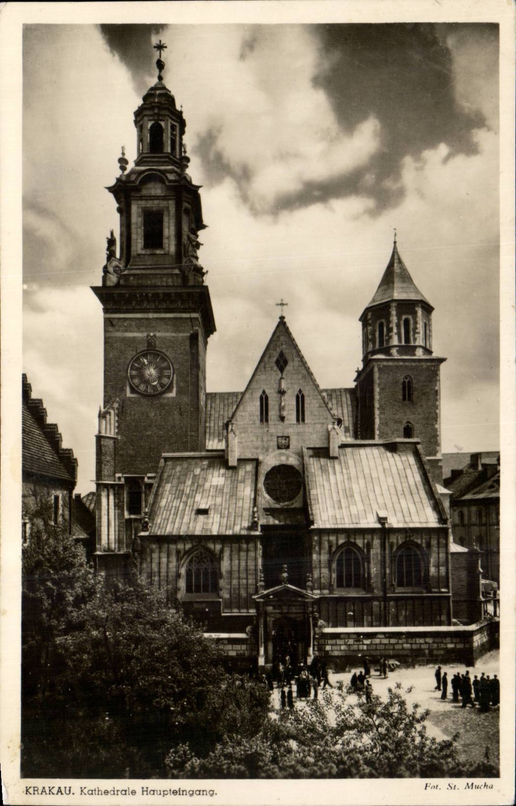 Krakau. Kathedrale Haupteingang — Fot. St. Mucha