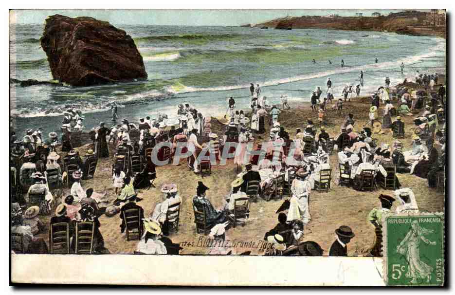 Biarritz - Grande Plage - CPA 