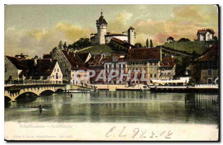 Suisse CPA Schaffhausen Schifflande