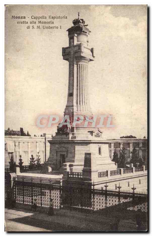 Italie Italia Monza CPA CAppella Espiatoria eretta alla Memoria di s m Umberto