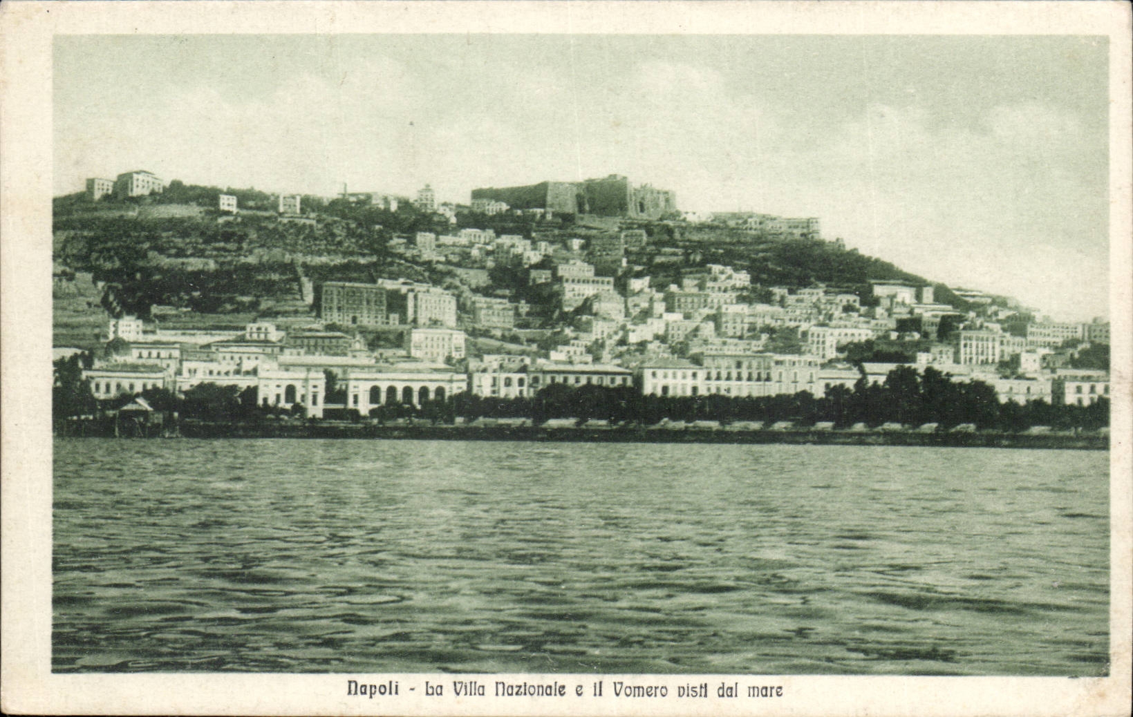 italie Italie Napoli CPA la villa Nazionale e il vomero visiti dal Mare