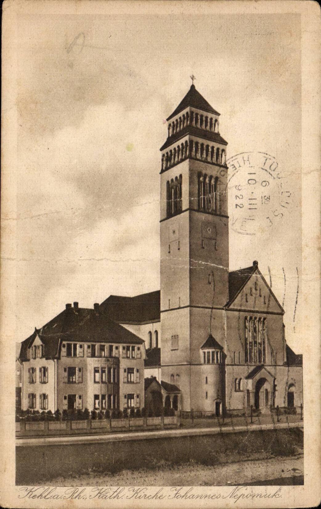 CPA Kehl Kirche Johannes Nepomuk
