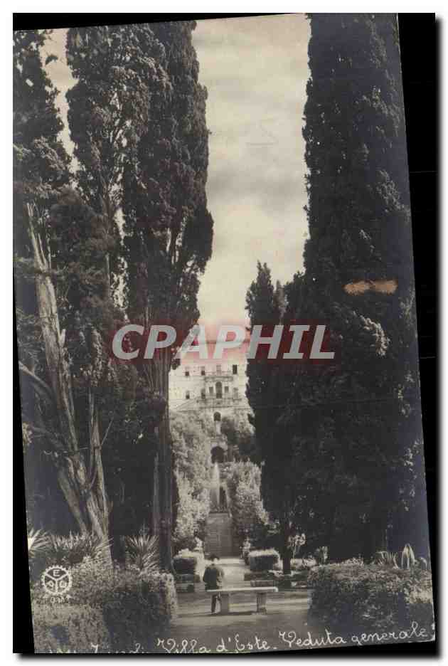 CPA Italie Tivoli Villa d'Este Veduta generale