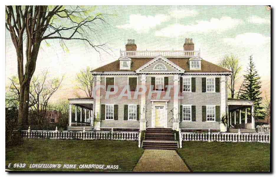 CPA Etats Unis Massachussets Boston Longfellow's home Cambridge
