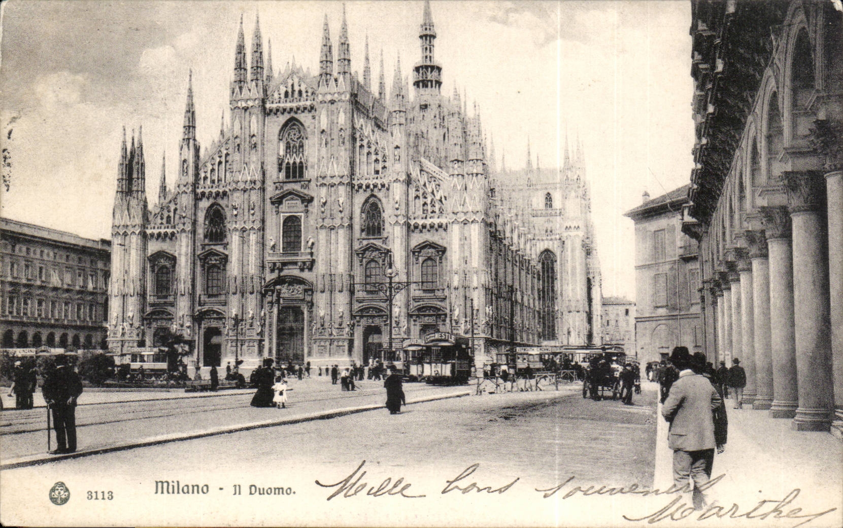 CPA Italie Italia Milano Il Duomo