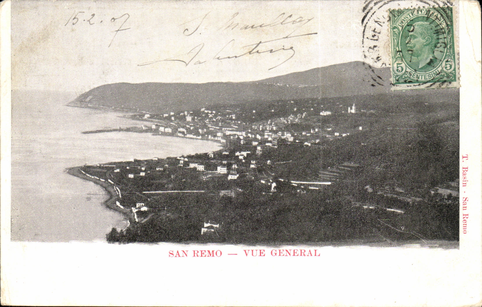 CPA Italie Italia SAn Remo Vue general