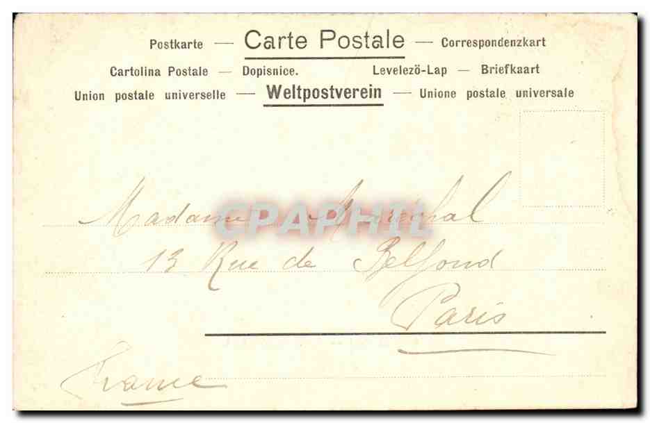 CPA Italie Italia SAn Remo Vue general — Rückseite