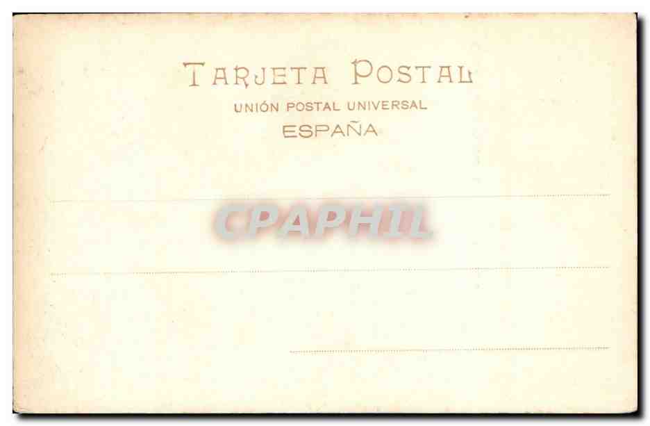 CPA Espagne Spain Espana Cuevas de Arta Salon de Las Baderas — Back