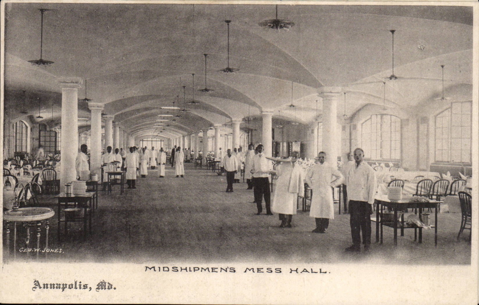 CPA Etats unis Midshipmen's mess hall Naval academy Annapolis Militaria 