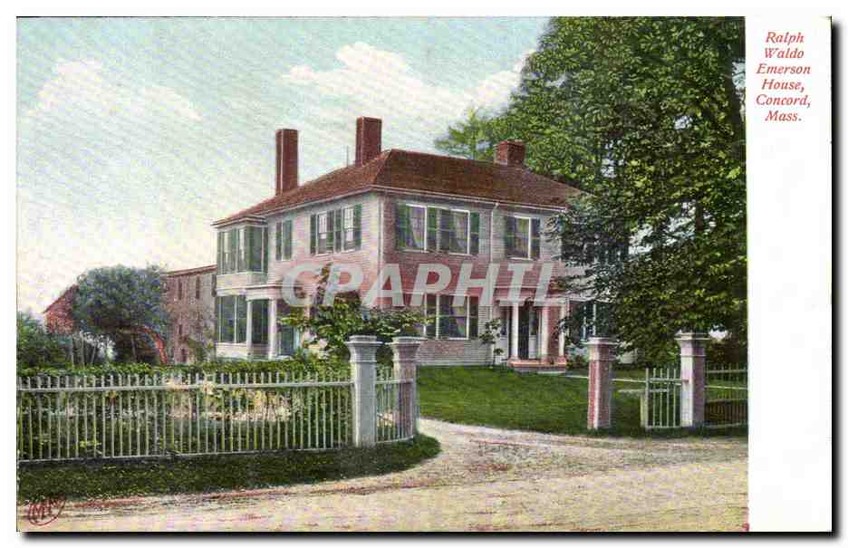 CPA Etats Unis Ralph Wlado Emerson House Concord Mass