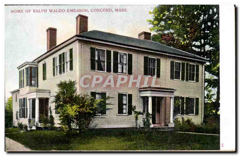 CPA Etats Unis Ralph Waldo Emerson House Concord Mass