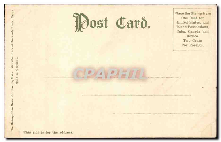 CPA Etats Unis Boston Beacon street — Back