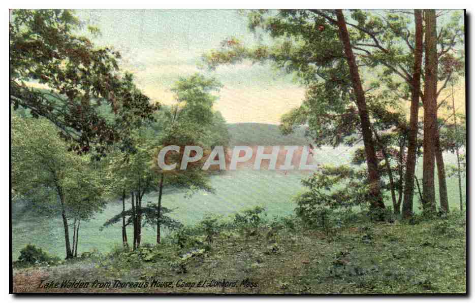 CPA Etats Unis Lake Walden Thoreaus House Camp #1 Concord