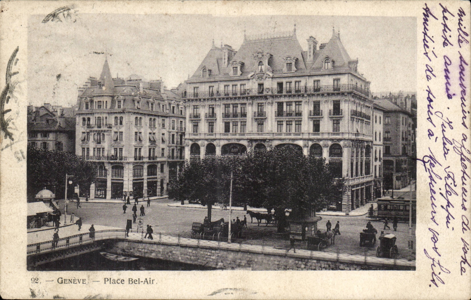 Suisse CPA Geneve Place Bel Air