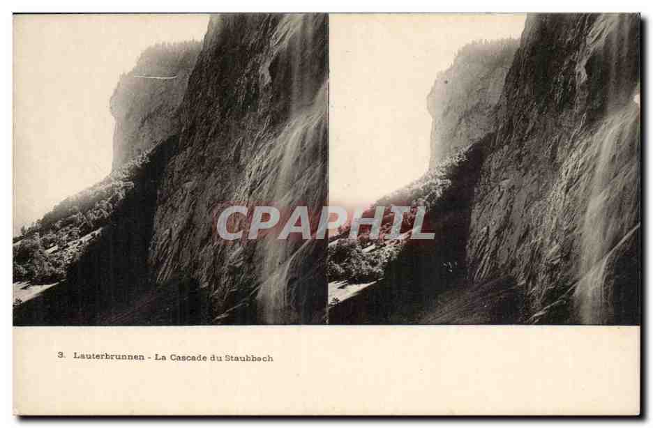 Suisse Lauterbrunnen CPA La cascade du Staubbach