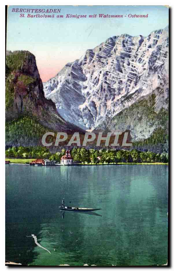 Suisse Berchesgaden CPA St Bartoloma am Konigsee mit Watzmann Ostwand