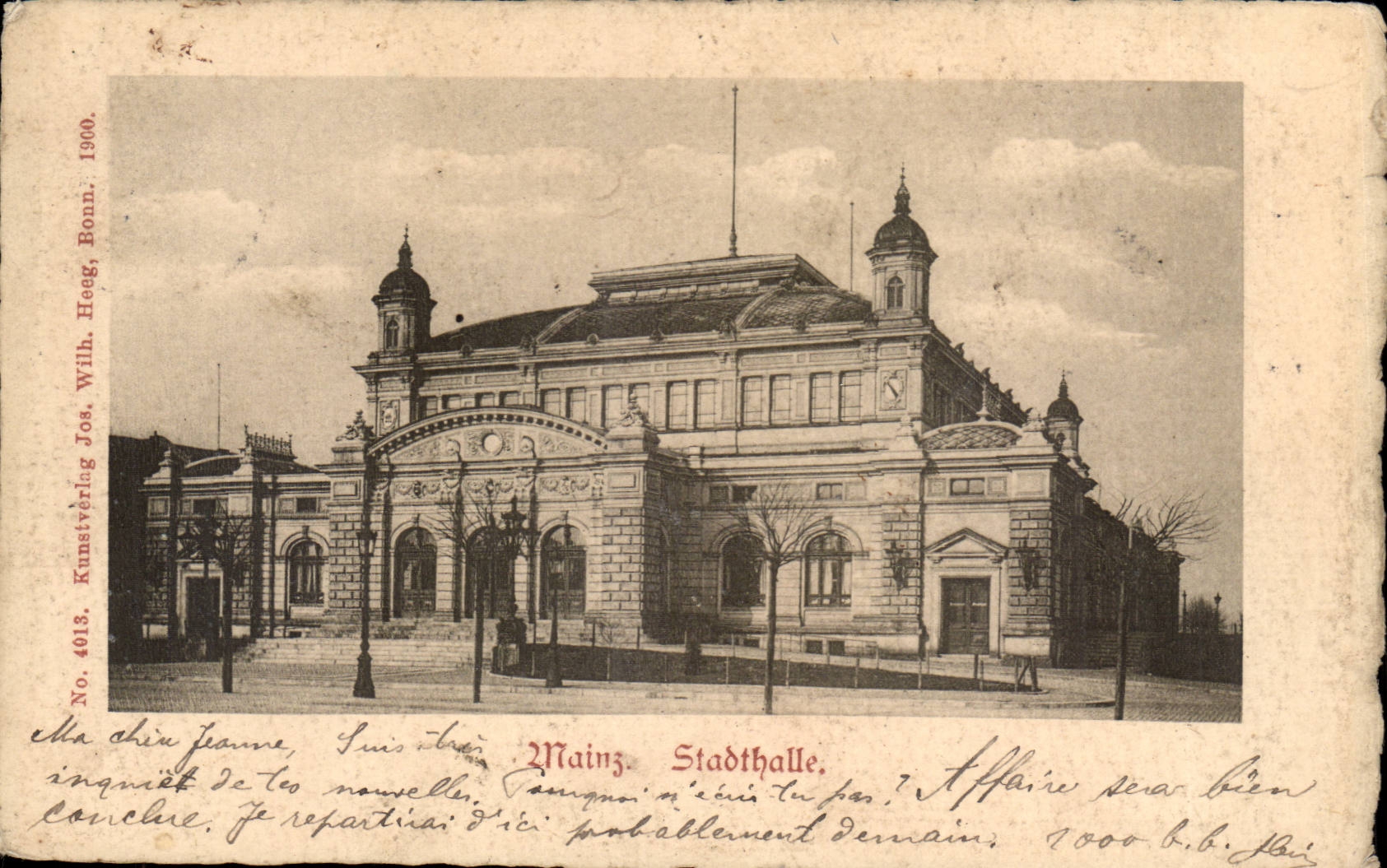 Allemagne CPA Mainz Stadthalle