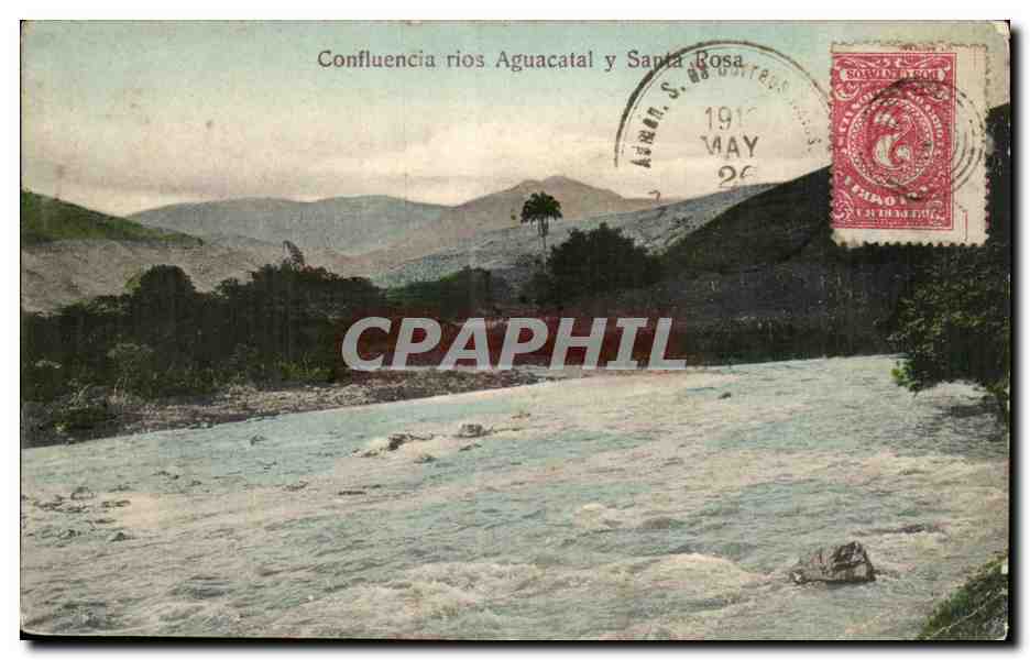 Colombie Colombia CPA Confluencia rios Aguacatal uy Santa Rosa