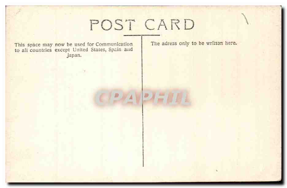 CARTE PHOTO Personnage en costume (Etats Unos United States) — Verso