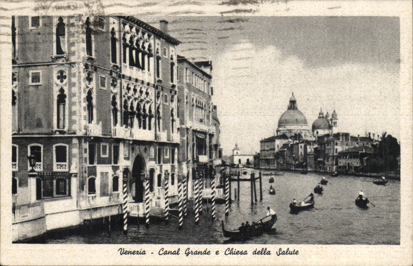 Italie Italia Venezia CPA Canal grande e Chiesa della SAlute