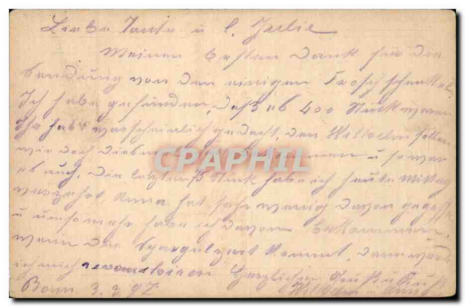Allemagne Entier postal Bonn 3 3 97 Wiser Guden Luxemburg — Rückseite