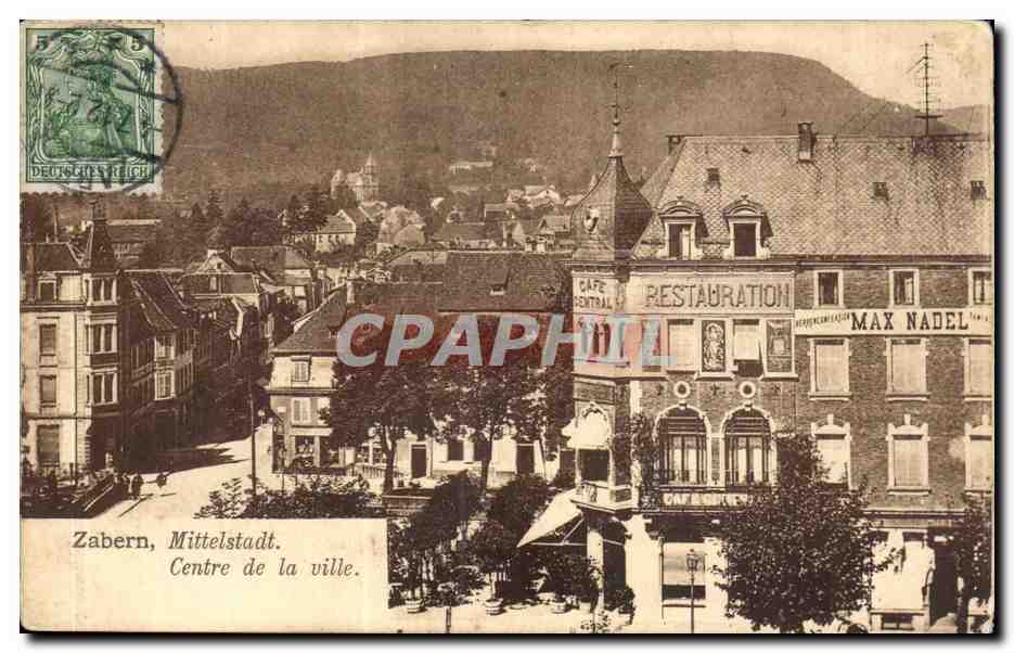 Allemagne Zabern CPA Mittelstadt Centre de la ville