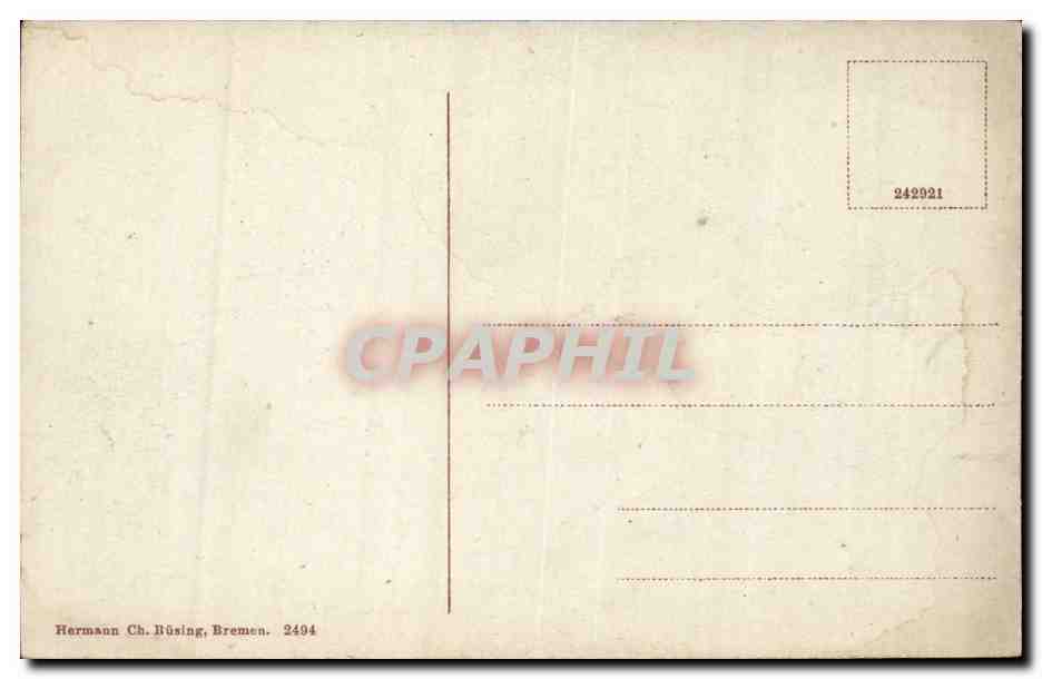 Allemagne Bremen CPA Ritter am Rathaus Sudfront — Back