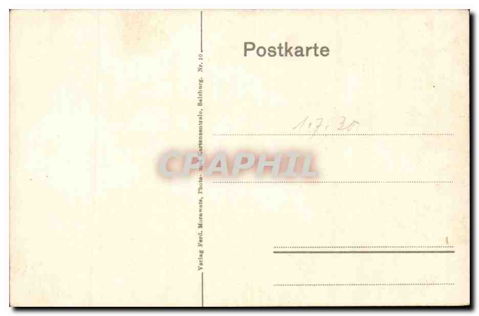 Austria Autriche Osterreich Konigsee St Bartholoma mit Watzmann CPA  — Rückseite
