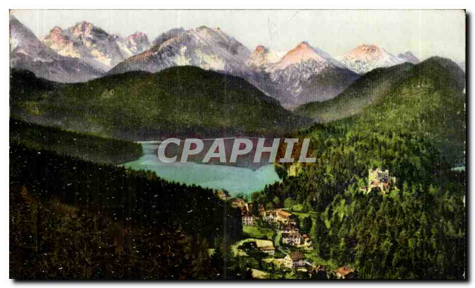 Austria Autriche Osterreich CPA Konigschloss Hohenschwangau