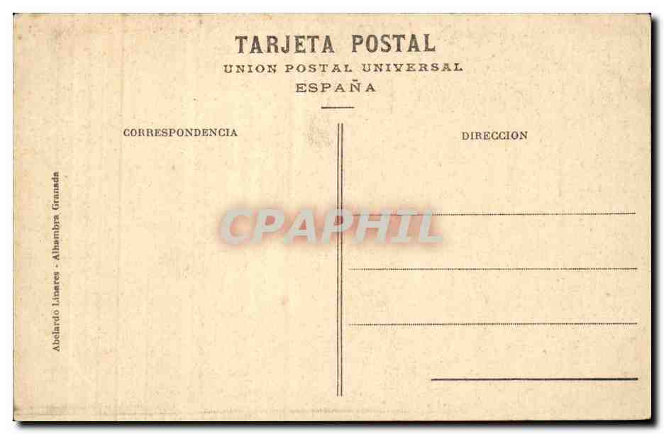 Espana - Espagne - Granada - alhambra - Carrera del Darro y Alhambra - CPA  — Back