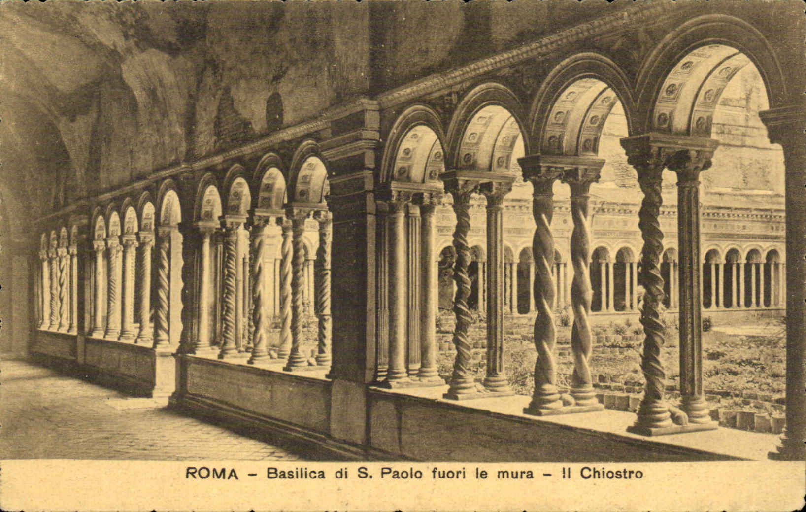 Italia - Italie - Roma Rome - Basilica di S Paola fuori le mura - Il Chiostro - CPA 