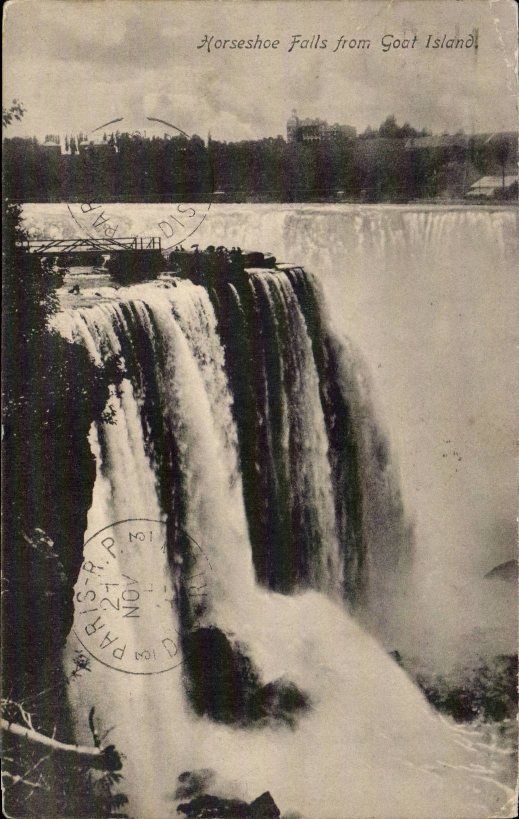 Canada - Horseshoe Falls from Goat Island - CPA 
