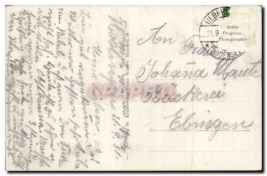Deutschland - Allemagne - Der herrlichste Aussichtpunkt bei Spettgarl Ueberlingen - CPA  — Rückseite