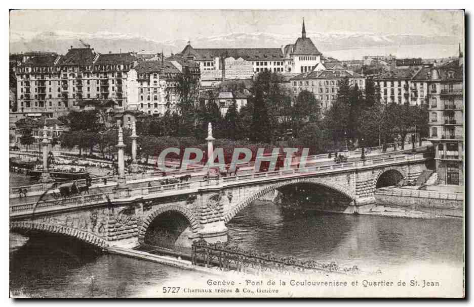 Suisse - Schweiz - Geneve - Pont de la Coulouvreniere et Quartier de St Jean - CPA 