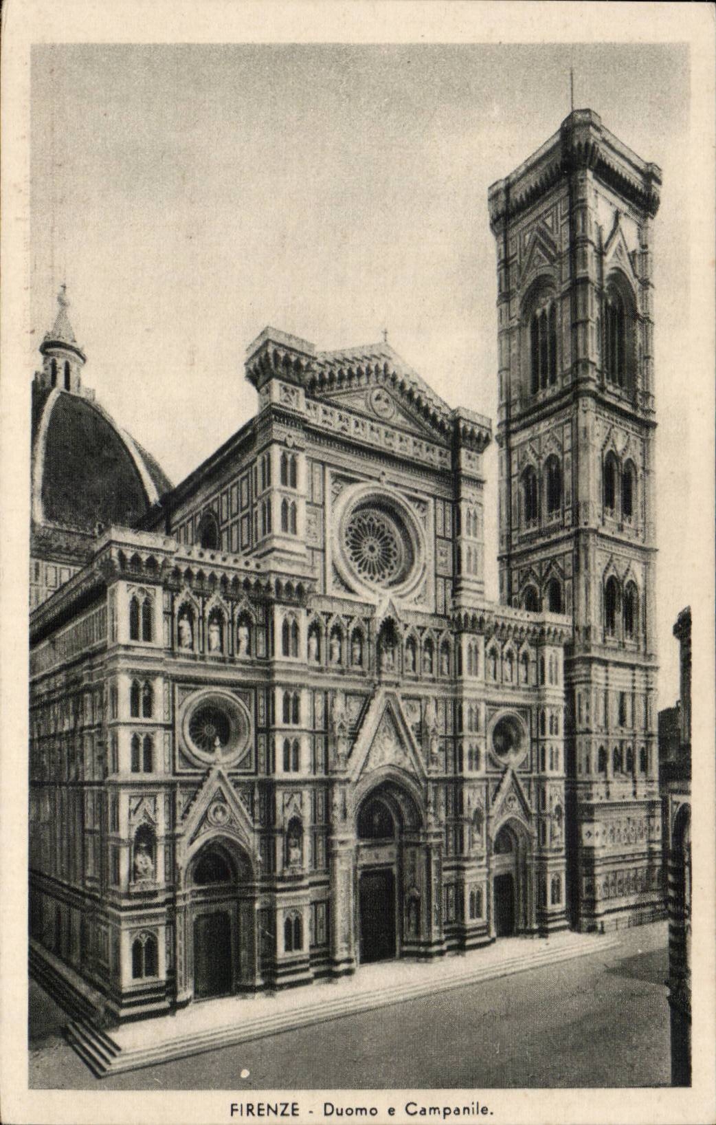 Italia - Italie - Firenze - Duomo e Campanile CPA 