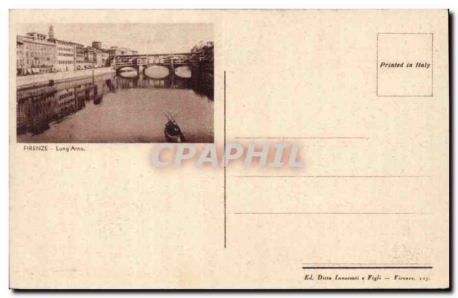 Italia - Italie - Firenze - Duomo e Campanile CPA  — Rückseite