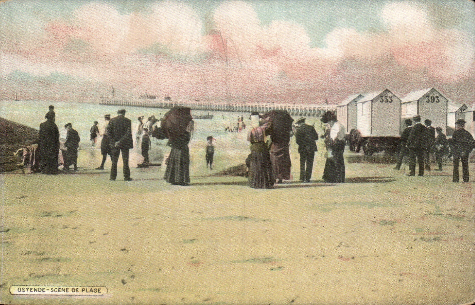 Belgique - Belgien - Ostende - Scene de Plage - - CPA 