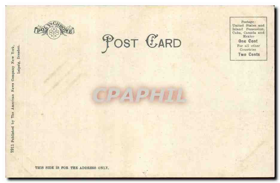 USA - Etats Unis - Massachusetts - Indian Monument - Stockbridge - seperated sheets - CPA  — Rückseite