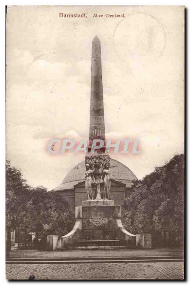Allemagne - Deutschland - Darmstadt - Alice Denkmal CPA 