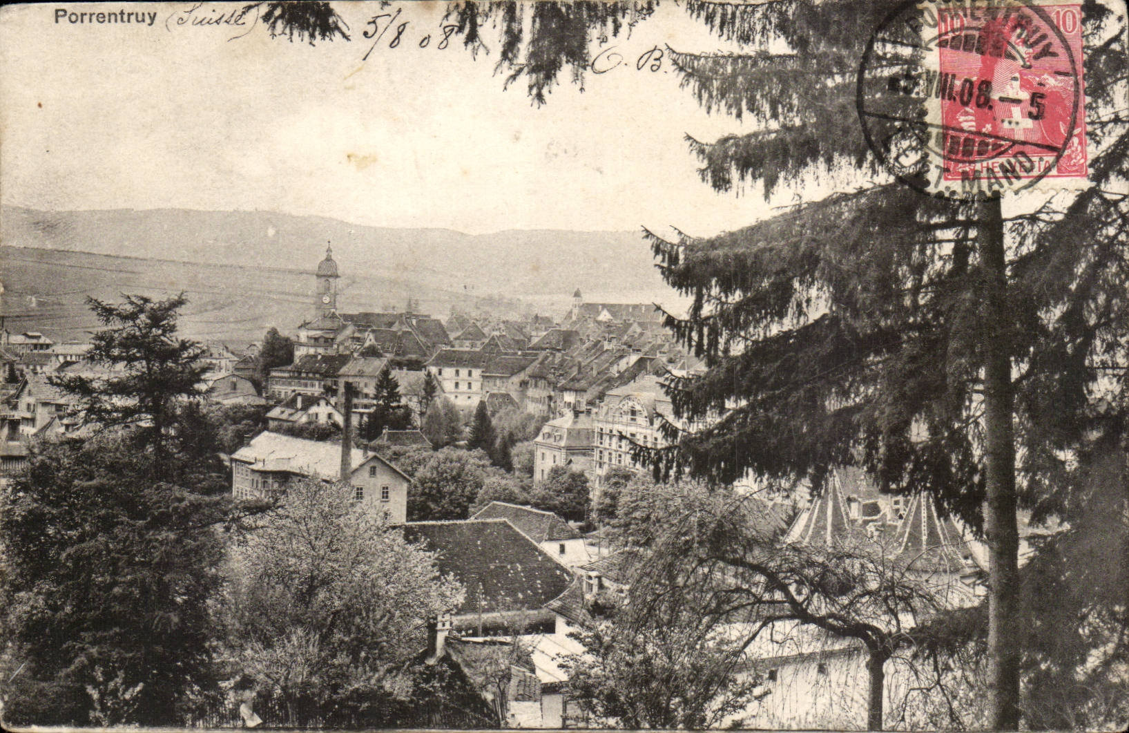Suisse - Schweiz - Porrentruy - Vue Generale CPA 