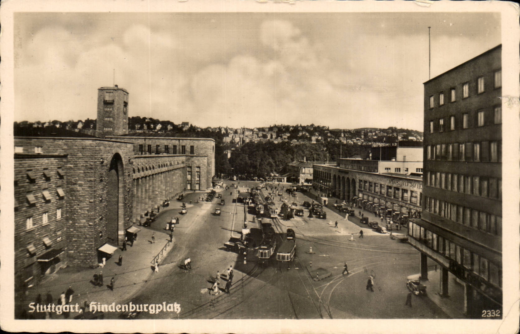 Allemagne Stuttgart Hindenburgplatz CPA