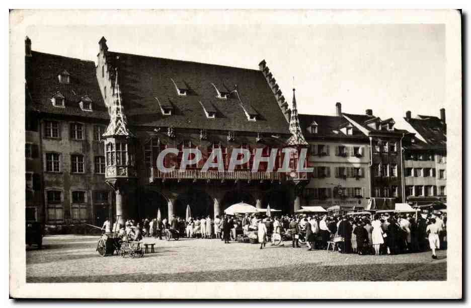 Allemagne Freiburg im Breisgau CPA Munsterplatz & Kaufhaus