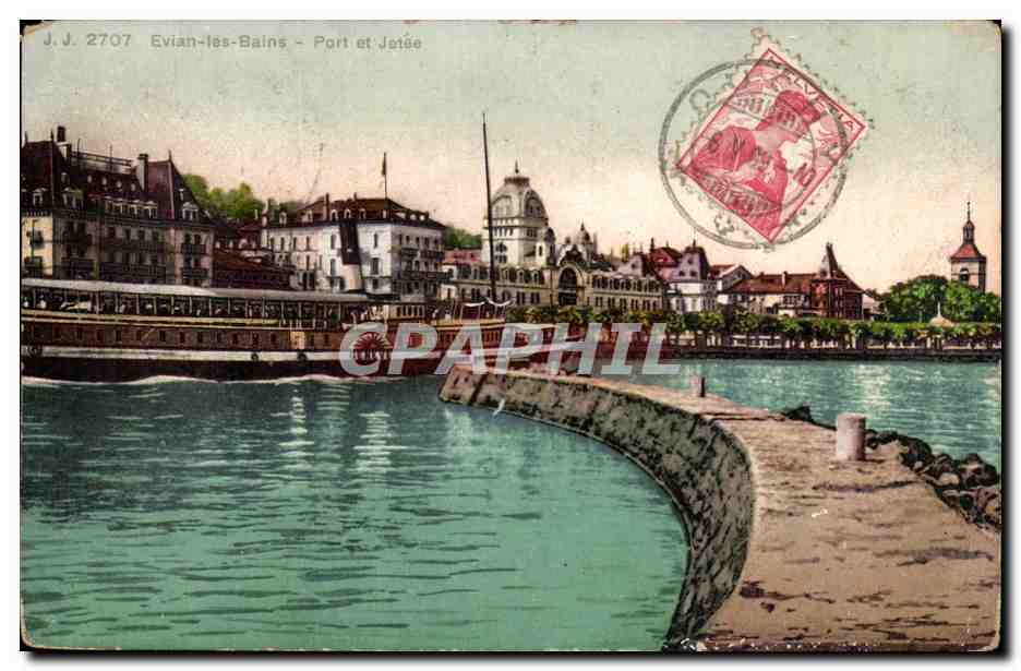 Evian les Bains CPA Port et jetee