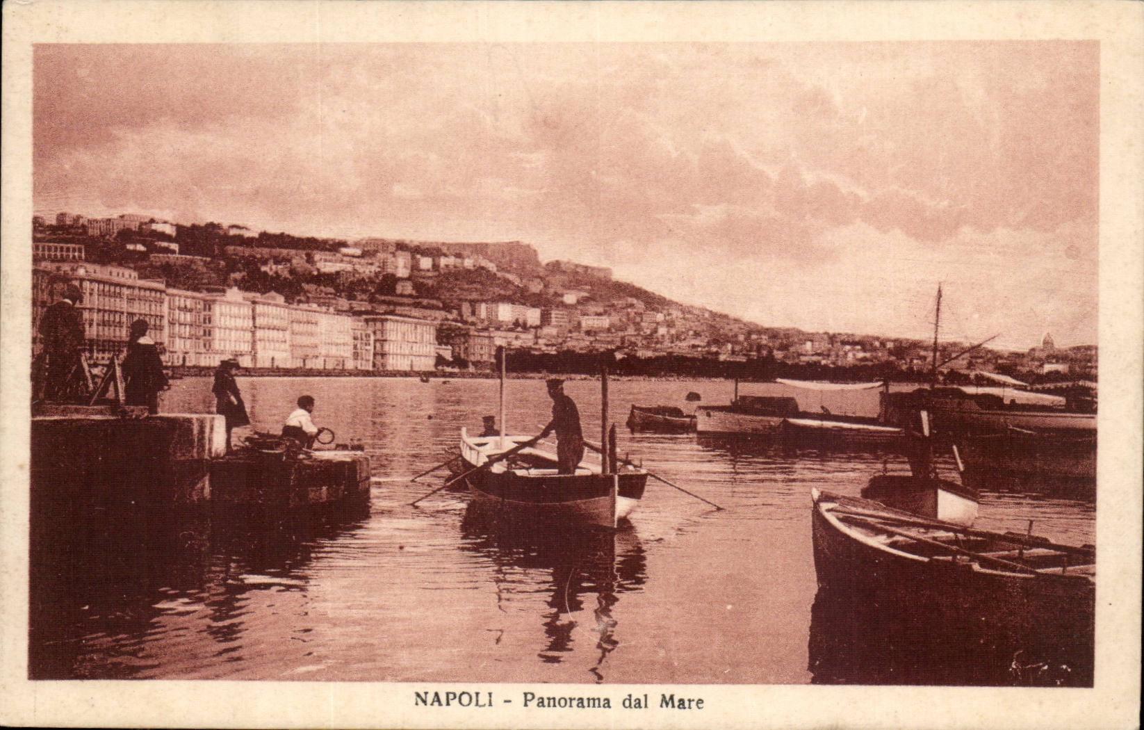 Italie Italie Napoli CPA Panorama dal Mare