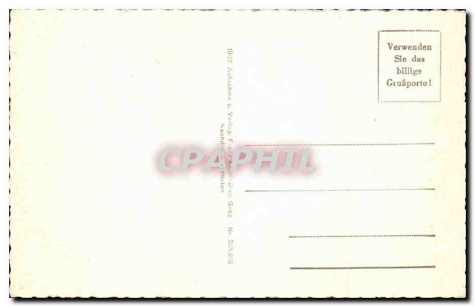 Allemagne CPA Graz Landhaushof — Rückseite