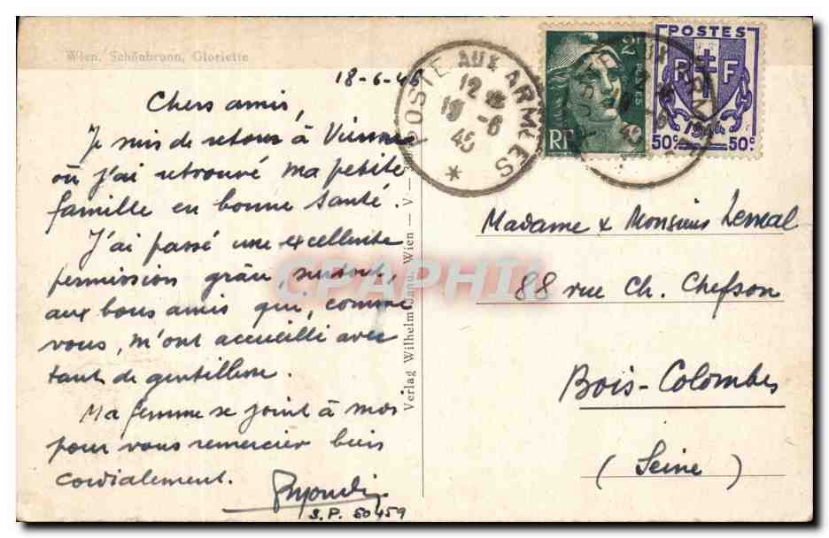 Autriche Austria Schonbrunn Gloriette wien Vienne — Back