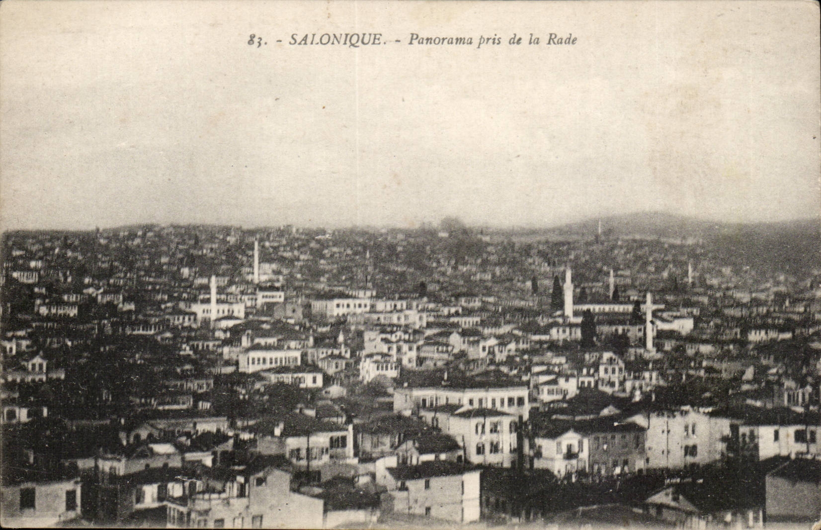 Grece CPA Salonique Panorama pris de la rade Greece