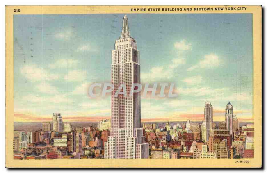 Etats unis CPA Empire state building and midtown New York city