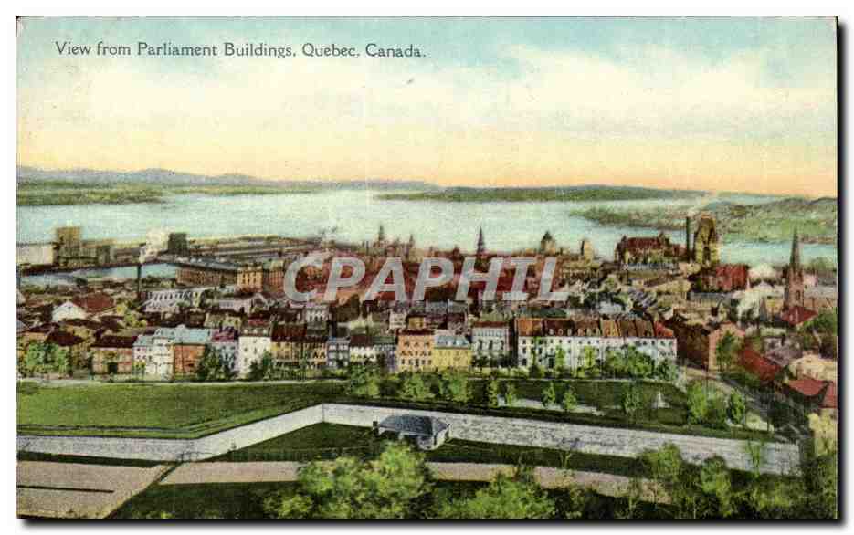 Canada CPA View from parliament buildings quebec