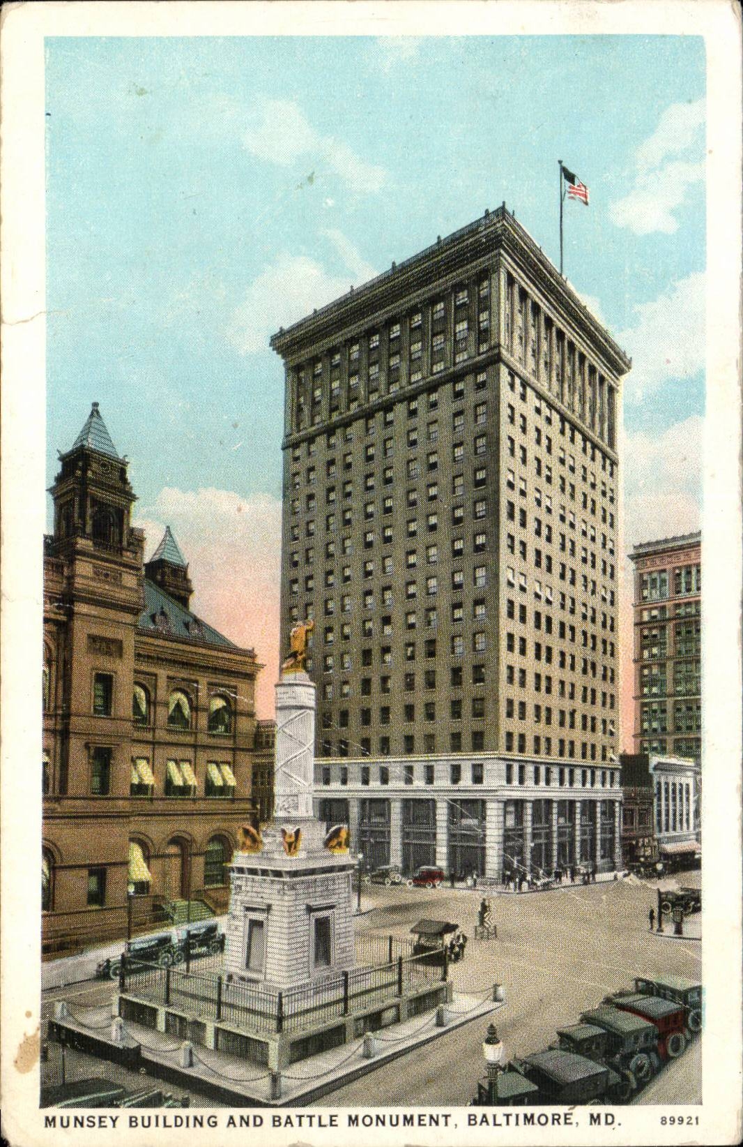 Etats unis CPA Baltimore Munsey building and batte monument 